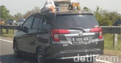 Bawa barang di atas atap mobil diperbolehkan asalkan diikat kuat. Foto: Luthfi Anshori/detikOto